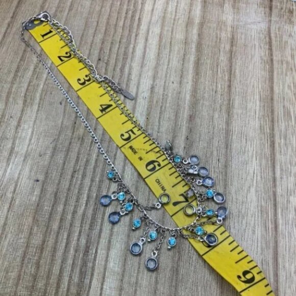 VCLM Vintage Rhinestone Antique Style Silver Tone BUNDLE Necklace - Picture 6 of 9